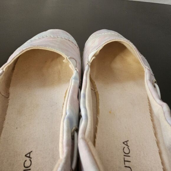 Nautica Tie Dye Rudder Espadrille Flats Women’s Size 8 Pink - Picture 11 of 11